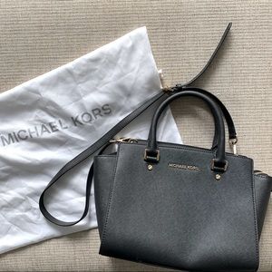 Black Michael Kors Medium Selma Bag